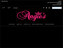 Tablet Screenshot of angiesfashion.net